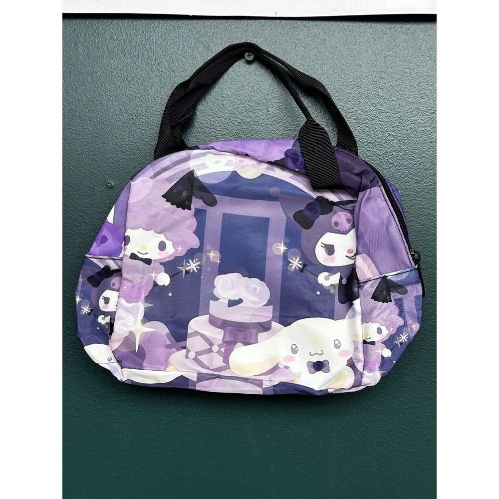 Kuromi Purple Full Insulated Lunch Bag Size Small AOP Double Handles